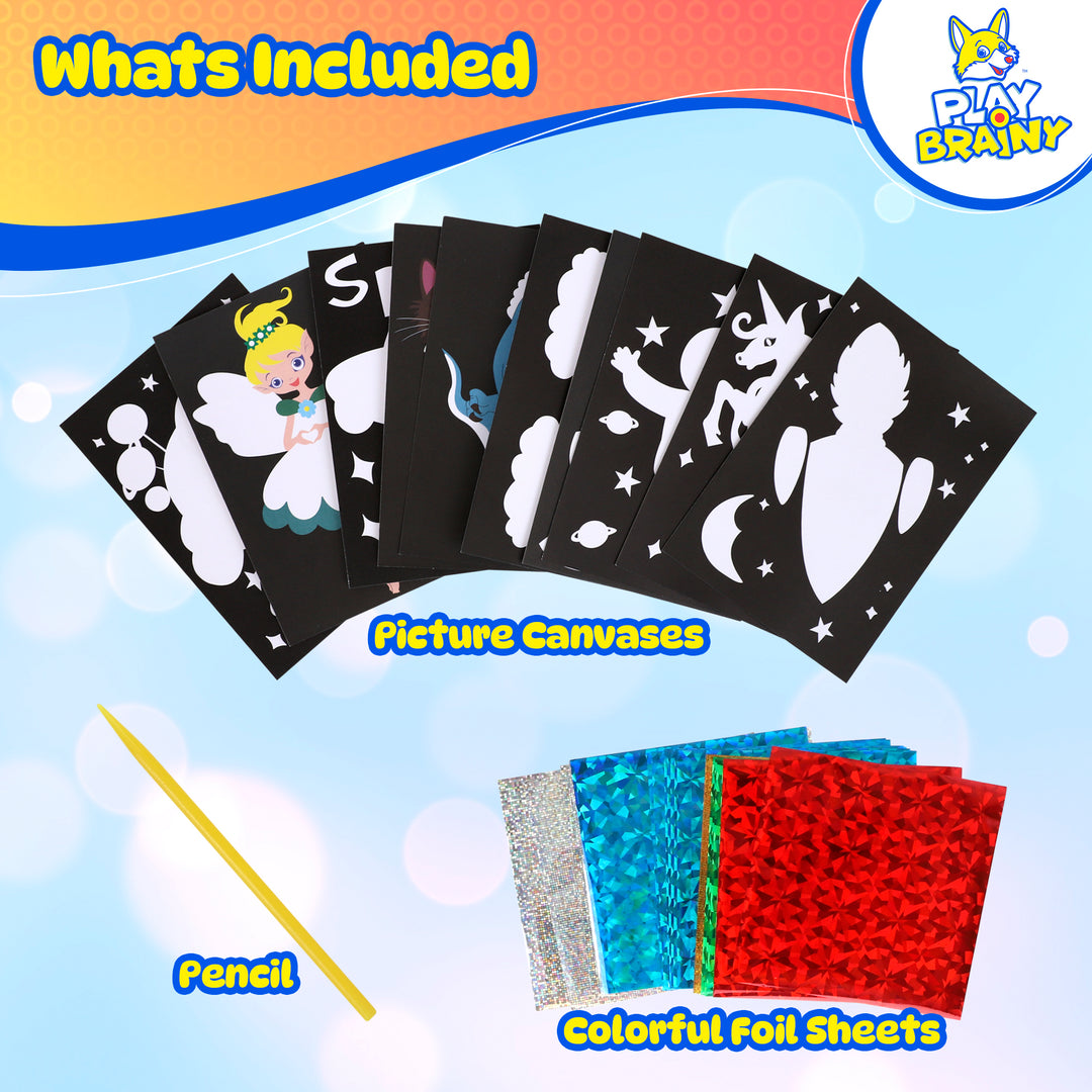 10-in-1 Foil Art Kit – Play Brainy