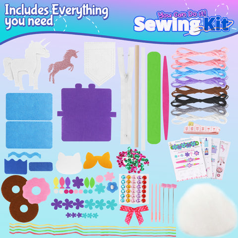 7 in 1 Sewing Kits for Kids 8-12