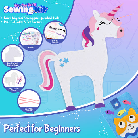 7 in 1 Sewing Kits for Kids 8-12