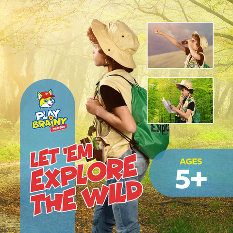 Kids Explorer Kits Vest Hat Role Play for Paleontologist Boys Girls Children  : : Toys & Games