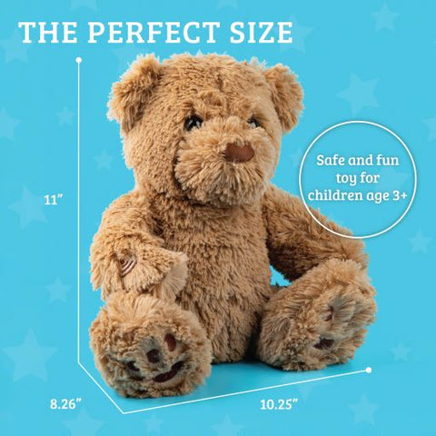 Breezy Beez Teddy Bear - Ultra Soft Plush Stuffed Animal with One Pres –  Play Brainy