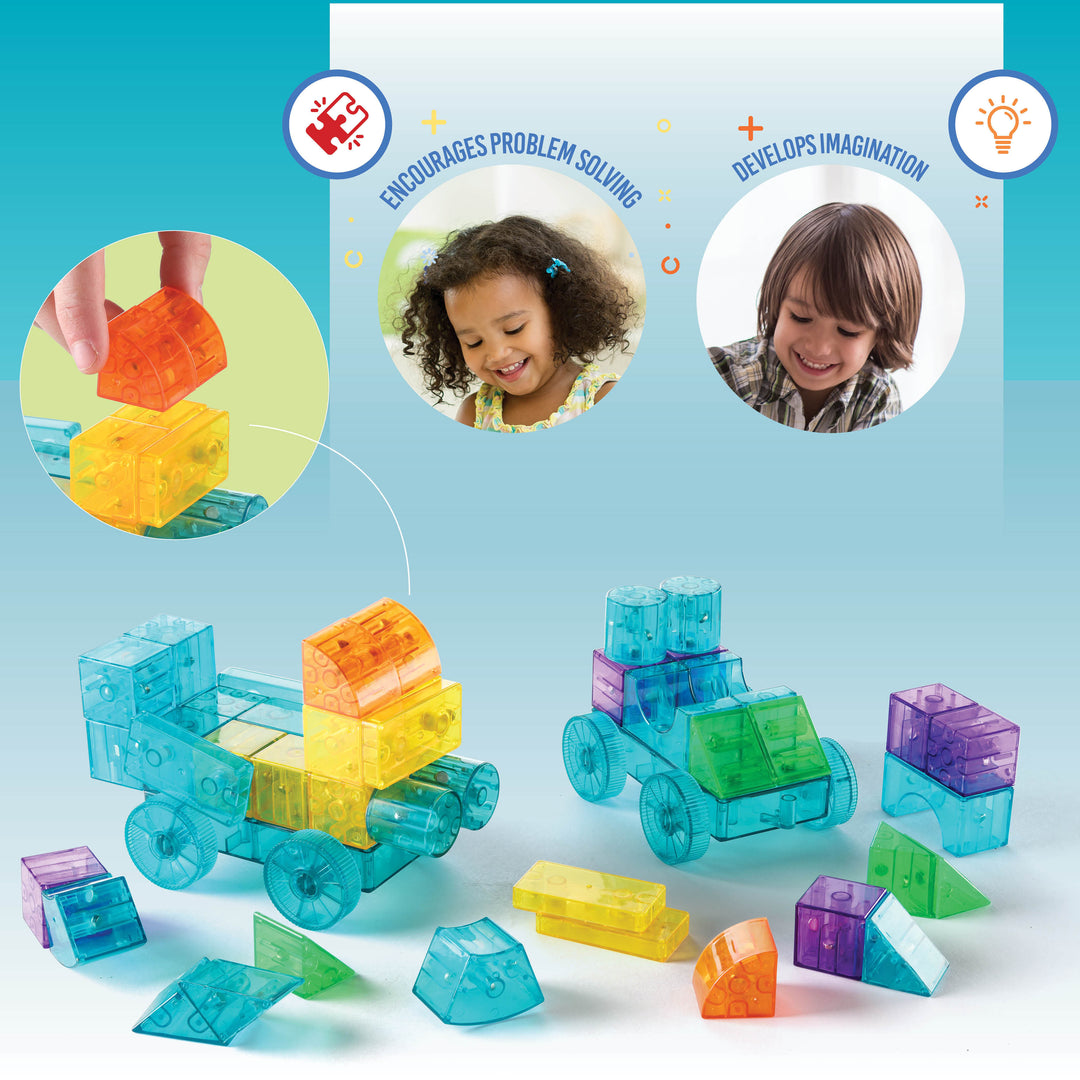 Play Brainy™ Magnetic Cubes Set – 52 Pieces (STEM-Approved Learning To