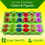 Play Brainy Dinosaur Matching Eggs for Toddlers, 12 Pc. Set,
