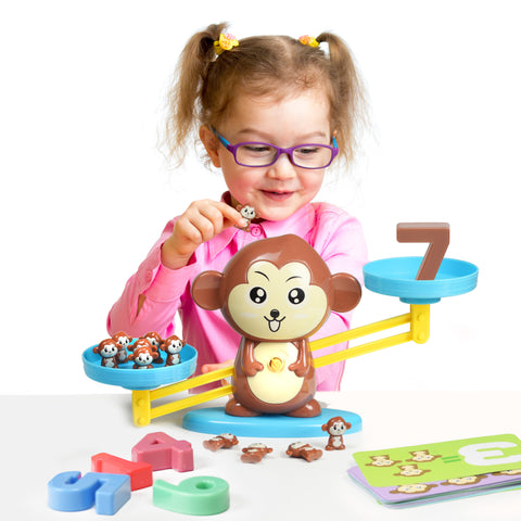 Play Brainy™ Balancing Monkey Math Game – Fun & Educational Monkey Scale Math Toy