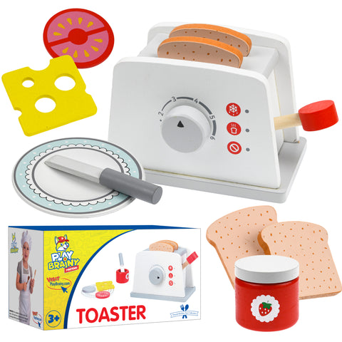Play Brainy Pop Up Kid's Toaster with Kitchen